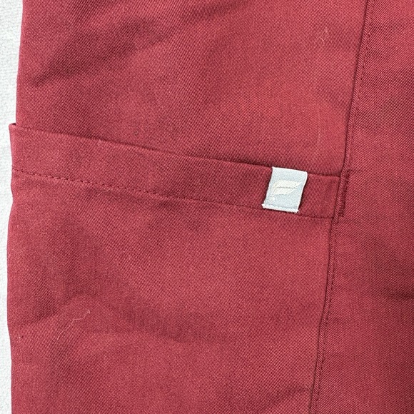 Fabletics Scrub Pants Womens M Regular Red Maroon On Call 29" Inseam - Picture 5 of 8
